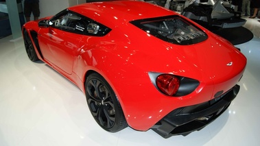 Salon de Francfort IAA 2011 - Aston Martin V12 Vantage Zagato rouge 3/4 arrière gauche