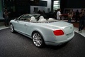 Salon de Francfort IAA 2011 - Bentley Continental GTC 2011 gris 3/4 arrière gauche