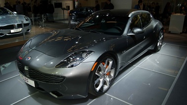 Salon de Francfort IAA 2011 - Fisker Surf anthracite 3/4 avant gauche