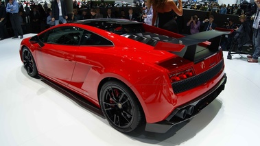 Salon de Francfort IAA 2011 - Lamborghini Gallardo LP570-4 SuperTrofeo Stradale 3/4 arrière gauche