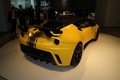 Salon de Francfort IAA 2011 - Lotus Evora GTE jaune/noir 3/4 arrière droit