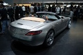 Salon de Francfort IAA 2011 - Mercedes SLS AMG Roadster gris 3/4 arrière droit