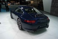 Salon de Francfort IAA 2011 - Porsche 991 Carrera S bleu 3/4 arrière gauche