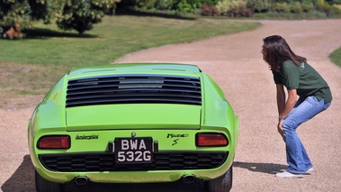 Lamborghini Miura, verte, dos