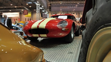 Jaguar E-Type rouge+blanc, cplongée