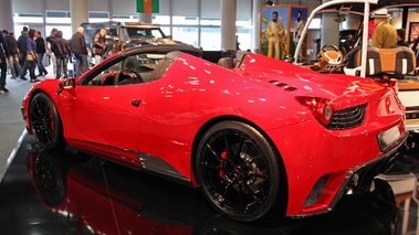 Top Marques Monaco 2012 - Mansory 458 Spider rouge 3/4 arrière gauche