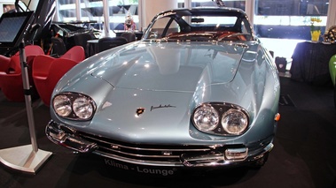 Lamborghini 400 GT bleu face avant 