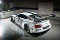 Bentley Continental GT3 blanc 3/4 arrière gauche