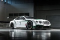 Bentley Continental GT3 blanc 3/4 avant droit