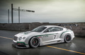 Bentley Continental GT3 blanc 3/4 avant gauche