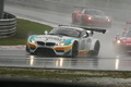 BMW Z4 GT3 gris 3/4 avant gauche penché