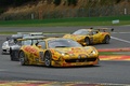 Ferrari 458 GT3 jaune 3/4 avant droit