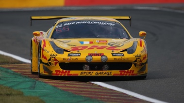 Ferrari 458 GT3 jaune face avant 2