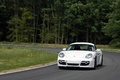 Porsche Cayman Cup blanc 3/4 avant gauche travelling 4