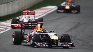 Corée 2011 Vettel, Hamilton et Webber