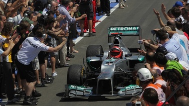 F1 Europe 2012 arrivée Mercedes