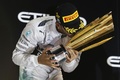 F1 GP Abu Dhabi 2014 Mercedes Hamilton trophée