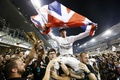 F1 GP Abu Dhabi 2014 Mercedes Hamilton victoire drapeau