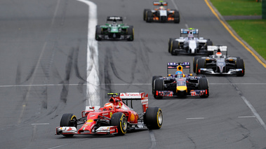 F1 GP Australie 2014 Ferrari et Red Bull