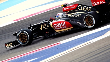 F1 GP Bahreïn 2013 Lotus Grosjean profil gauche