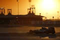 F1 GP Bahrein 2014 Mercedes Hamilton couché du soleil