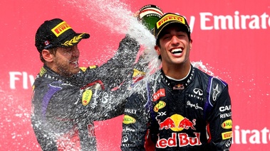 F1 GP Canada 2014 Red Bull podium Ricciardo et Vettel