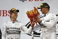 F1 GP Chine 2014 Mercedes Hamilton et Rosberg podium