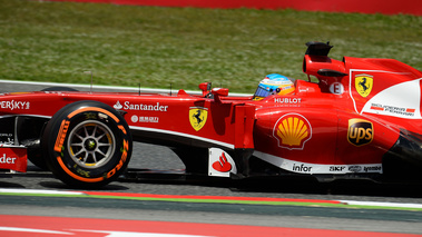 F1 GP Espagne 2013 Ferrari Alonso profil