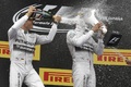 F1 GP Espagne 2014 Mercedes podium champagne