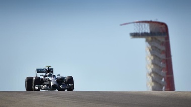 F1 GP Etats-Unis 2014 Mercedes Rosberg tour