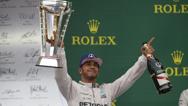 F1 GP Etats-Unis 2015 Mercedes Hamilton podium