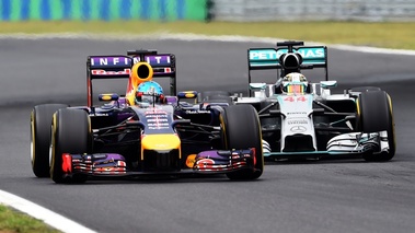 F1 GP Hongrie 2014 Red Bull et Mercedes