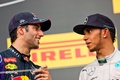 F1 GP Hongrie 2014 Ricciardo et Hamilton