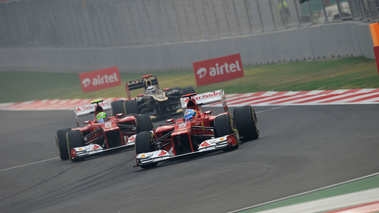 F1 GP Inde 2012 Ferrari et Lotus