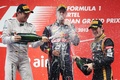 F1 GP Inde 2013 podium Rosberg Vettel Grosjean