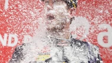 F1 GP Inde 2013 Vettel champagne