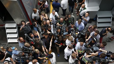 F1 GP Italie 2014 Mercedes point presse Hamilton et Rosberg