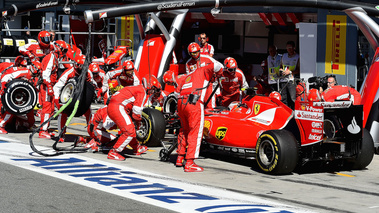 F1 GP Italie 2015 Ferrari pit stop