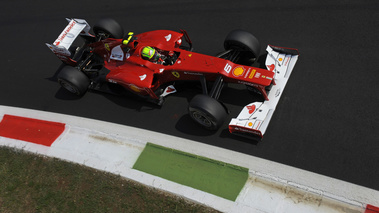 F1 GP Italie Ferrari top shot vibreurs