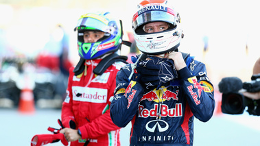 F1 GP Japon 2012 Vettel et Massa arrivée