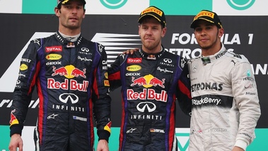 F1 GP Malaisie 2013 podium