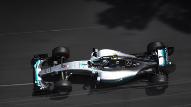 F1 GP Monaco 2015 Mercedes Rosberg vue du dessus