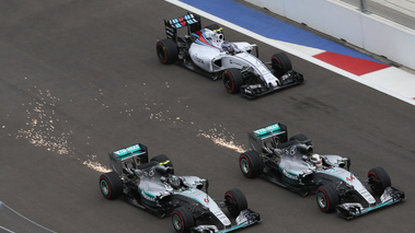 F1 GP Russie 2015 Mercedes et Williams