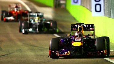 F1 GP Singapour 2013 Vettel Rosberg et Alonso