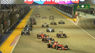 F1 GP Singapour 2015 départ 