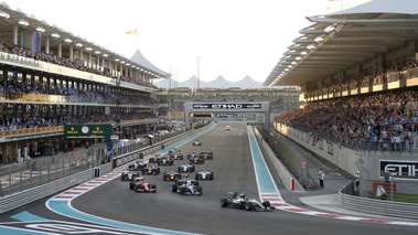 GP F1 Abou Dhabi 2015 départ