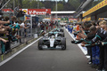 GP F1 Belgique 2015 Mercedes arrivée pit lane