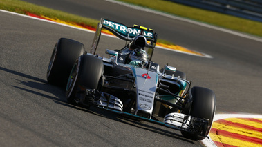 GP F1 Belgique 2015 Mercedes Rosberg vue avant