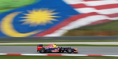 GP Malaisie 2012 Red Bull profil drapeau malais