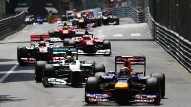GP Monaco 2012 après premier virage